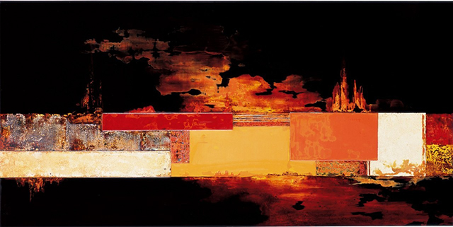 俞崢《漆語(yǔ)》 90cmx180cm 2007年.jpg